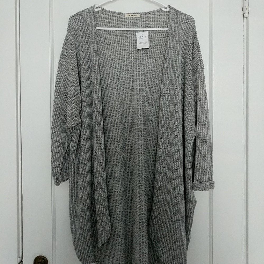 Bohme boutique Yellow Chair Waffle Sweater